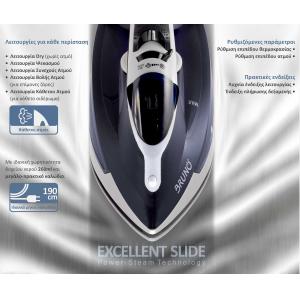 BRUNO σίδερο ατμού Excellent Slide BRN-0145 με κεραμική πλάκα, 2400W | eLabstore.gr BRUNO σίδερο ατμού Excellent Slide BRN-0145 με κεραμική πλάκα, 2400W | Οικιακός εξοπλισμός | elabstore.gr