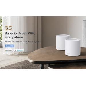 TP-LINK Home Mesh Wi-Fi System Deco X10, 1500Mbps AX1500, Ver. 1.0, 2τμχ | Δικτυακά | elabstore.gr