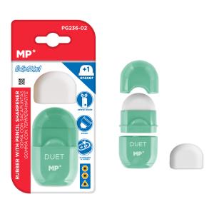 MP γόμα & ξύστρα με κάδο PG236-02-GN με ανταλλακτική γόμα, πράσινη | Αναλώσιμα - Είδη Γραφείου | elabstore.gr