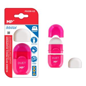 MP γόμα & ξύστρα με κάδο PG236-02-PK με ανταλλακτική γόμα, ροζ | Αναλώσιμα - Είδη Γραφείου | elabstore.gr