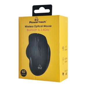 POWERTECH ασύρματο ποντίκι PT-1165, 2.4GHz & Bluetooth, 1600DPI, μαύρο | eLabstore.gr POWERTECH ασύρματο ποντίκι PT-1165, 2.4GHz & Bluetooth, 1600DPI, μαύρο | Συνοδευτικά PC | elabstore.gr
