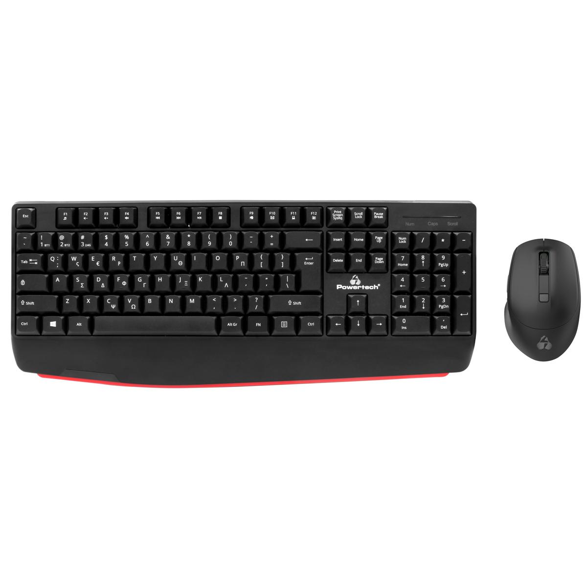 POWERTECH set ποντίκι & πληκτρολόγιο PT-1167, 2.4GHz & Bluetooth, μαύρο | eLabstore.gr POWERTECH set ποντίκι & πληκτρολόγιο PT-1167, 2.4GHz & Bluetooth, μαύρο | Συνοδευτικά PC | elabstore.gr