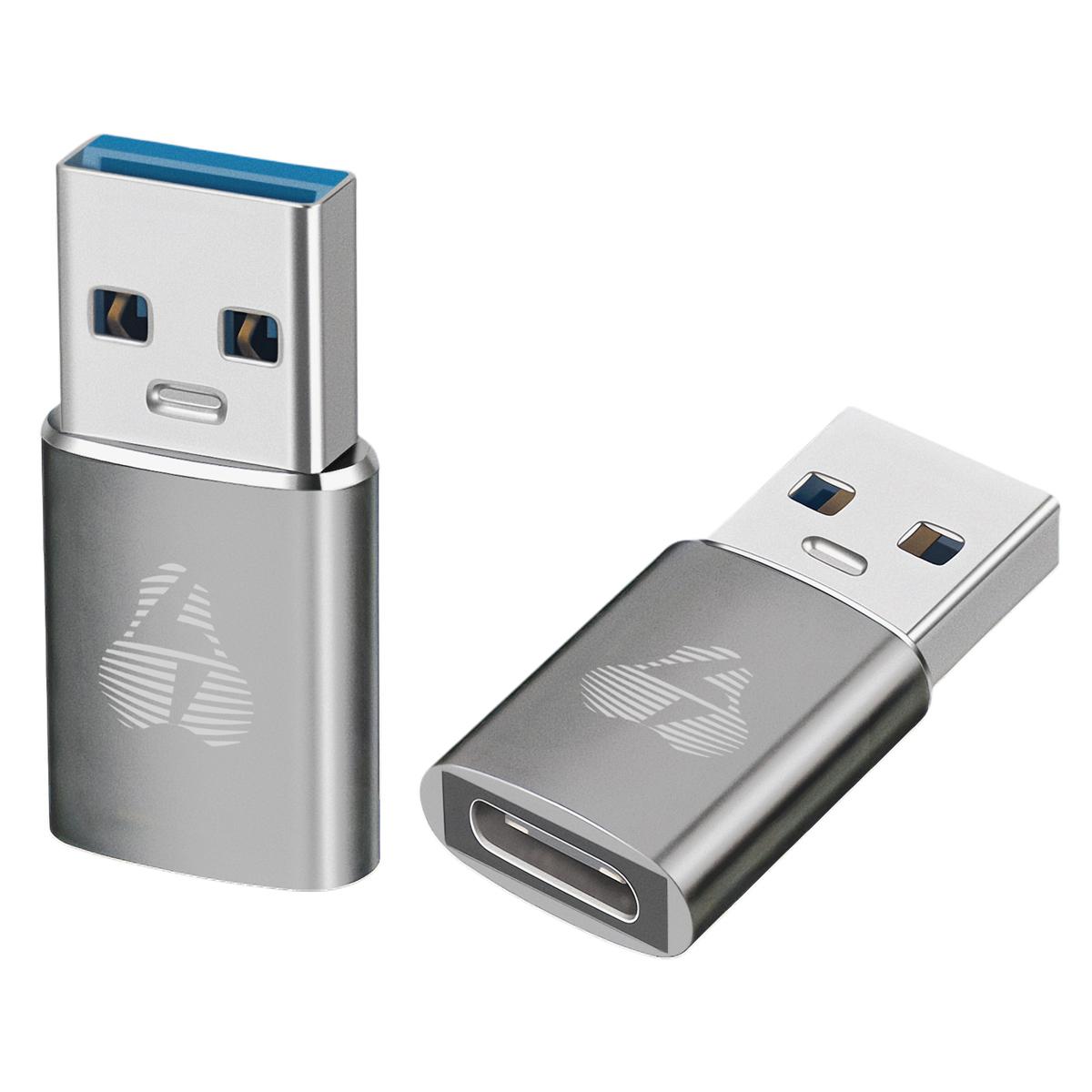 POWERTECH αντάπτορας USB 3.0 σε USB-C PTR-0147, 10 Gbps, 60W, γκρι | eLabstore.gr POWERTECH αντάπτορας USB 3.0 σε USB-C PTR-0147, 10 Gbps, 60W, γκρι | Καλώδια - Αντάπτορες | elabstore.gr