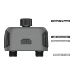 INHOCON smart προγραμματιστής ποτίσματος SGW02 2 θέσεων, Bluetooth, IP55 | Οικιακός εξοπλισμός | elabstore.gr