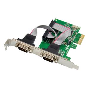 POWERTECH κάρτα επέκτασης PCIe σε 2x RS232 ST37, 115.2Kbps | PC & Αναβάθμιση | elabstore.gr