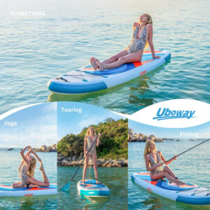 UBOWAY φουσκωτή σανίδα SUP SUMM-0018 για ενήλικες, 305x80x15cm, λευκή | Οικιακός εξοπλισμός | elabstore.gr