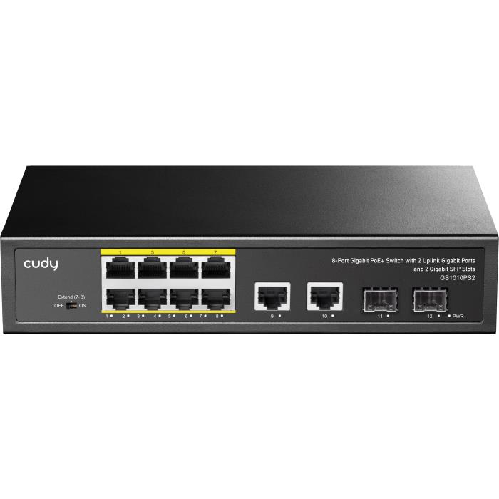 Gigabit 10port Switch PoE Cudy GS1010PS2 | SWITCHES | elabstore.gr