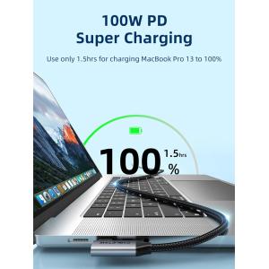 CABLETIME καλώδιο USB-C CT-CMCML-AG1, γωνιακό, 100W 20Gbps 4K, 1m, μαύρο | eLabstore.gr CABLETIME καλώδιο USB-C CT-CMCML-AG1, γωνιακό, 100W 20Gbps 4K, 1m, μαύρο | Καλώδια - Αντάπτορες | elabstore.gr