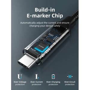 CABLETIME καλώδιο USB-C CT-CMCML-AG1, γωνιακό, 100W 20Gbps 4K, 1m, μαύρο | eLabstore.gr CABLETIME καλώδιο USB-C CT-CMCML-AG1, γωνιακό, 100W 20Gbps 4K, 1m, μαύρο | eLabstore.gr