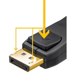 GOOBAY καλώδιο DisplayPort 64798, 8K/60Hz, 32.4 Gbps, 2m, μαύρο | Καλώδια - Αντάπτορες | elabstore.gr