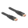DELOCK καλώδιο HDMI 81002, flat, 8K/60Hz, 48 Gbps, eARC, HDR, 2m, μαύρο | Καλώδια - Αντάπτορες | elabstore.gr