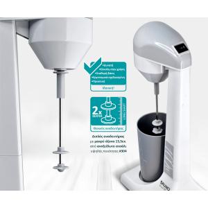 BRUNO Φραπεδιέρα επιτραπέζια BRN-0182 100W με δοχείο 450ml, λευκή-γκρι | Ηλεκτρικές συσκευές | elabstore.gr