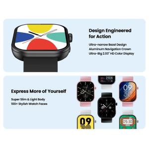 ZEBLAZE smartwatch Btalk Plus, heart rate, 2.03" IPS, IP68, μαύρο | eLabstore.gr