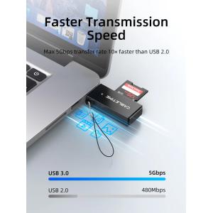 CABLETIME card reader CT-ASD3-PB για SD & micro SD, USB, 5Gbps, μαύρο | Συνοδευτικά PC | elabstore.gr