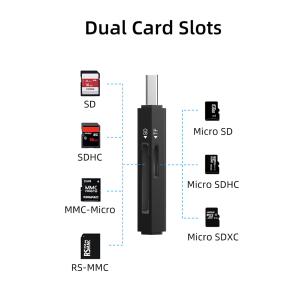 CABLETIME card reader CT-ASD3-PB για SD & micro SD, USB, 5Gbps, μαύρο | Συνοδευτικά PC | elabstore.gr