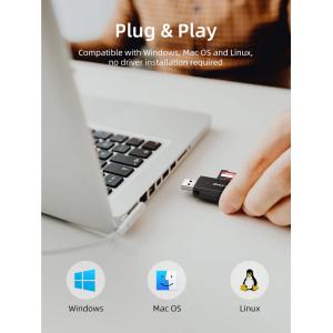 CABLETIME card reader CT-ASD3-PB για SD & micro SD, USB, 5Gbps, μαύρο | Συνοδευτικά PC | elabstore.gr
