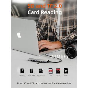 CABLETIME docking station CT-HBP2-AG7, 7 θυρών, USB-C, 4K, 100W, γκρι | eLabstore.gr
