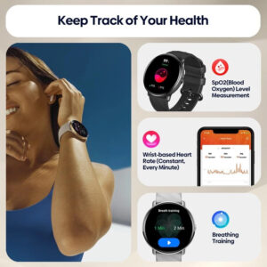 ZEBLAZE smartwatch GTR 3 Pro, heart rate, 1.43" AMOLED, IP68, μαύρο | eLabstore.gr