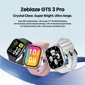 ZEBLAZE smartwatch GTS 3 Pro, heart rate, 1.97" AMOLED, μαύρο | Mobile Συσκευές | elabstore.gr