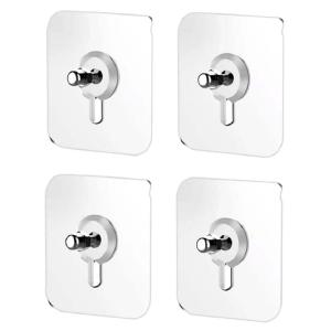 HOME USE αυτοκόλλητες βάσεις HUH-0156, 57x57mm, διάφανο, 4τμχ | Οικιακός εξοπλισμός | elabstore.gr