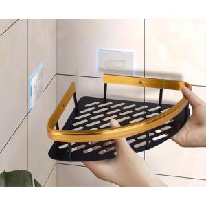 HOME USE γωνιακό ράφι τοίχου HUH-0157, μεταλλικό, 28x5.5x21cm, χρυσό | Οικιακός εξοπλισμός | elabstore.gr