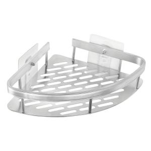 HOME USE γωνιακό ράφι τοίχου HUH-0158, μεταλλικό, 28x5.5x21cm, ασημί | Οικιακός εξοπλισμός | elabstore.gr