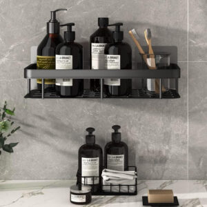 HOME USE ράφι τοίχου HUH-0162, μεταλλικό, 30x5x13cm, μαύρο | Οικιακός εξοπλισμός | elabstore.gr