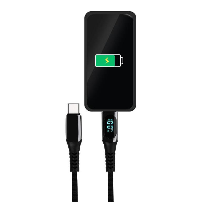 LEMI 100W Nylon Braid Digital Display USB Cable | eLabstore.gr LEMI 100W Nylon Braid Digital Display USB Cable | Καλώδια - Αντάπτορες | elabstore.gr