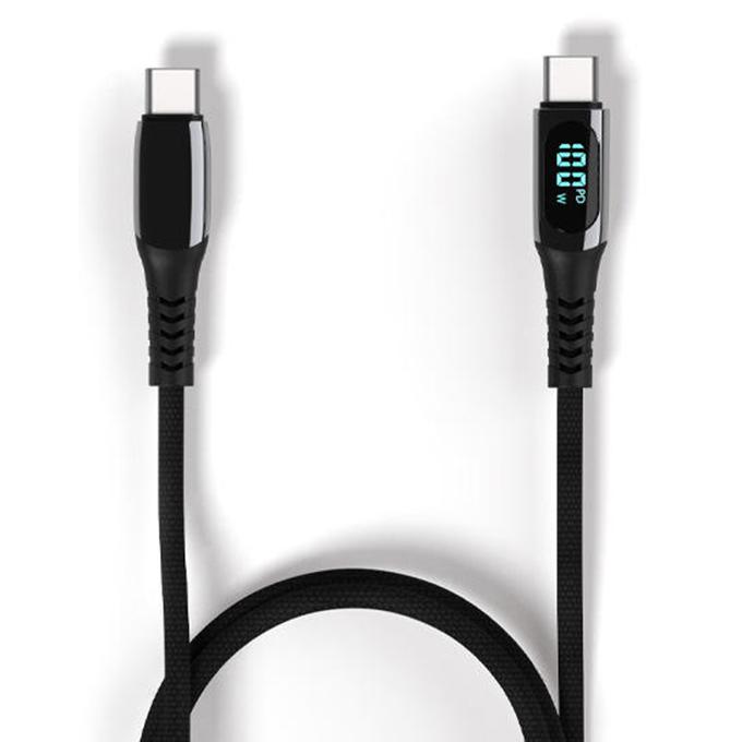 LEMI 100W Nylon Braid Digital Display USB Cable | eLabstore.gr LEMI 100W Nylon Braid Digital Display USB Cable | Καλώδια - Αντάπτορες | elabstore.gr