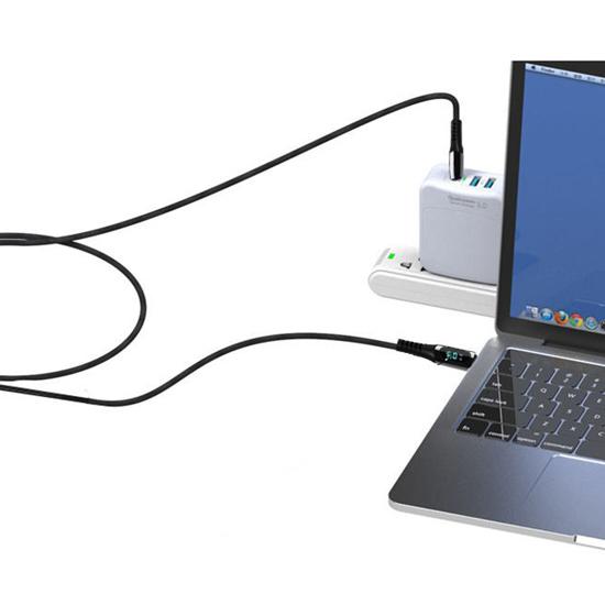 LEMI 100W Nylon Braid Digital Display USB Cable | eLabstore.gr LEMI 100W Nylon Braid Digital Display USB Cable | Καλώδια - Αντάπτορες | elabstore.gr