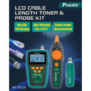 PROSKIT tester καλωδίων δικτύου MT-7071N για RJ45/11/12 & BNC | Εργαλεία | elabstore.gr