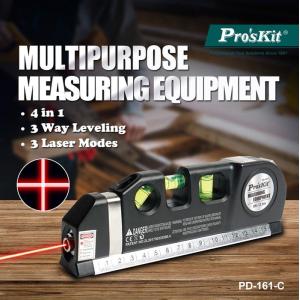 PROSKIT γραμμικό αλφάδι laser PD-161-C με κόκκινη δέσμη, μετροταινία | Εργαλεία | elabstore.gr