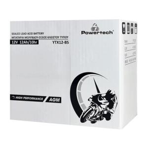 POWERTECH μπαταρία μολύβδου μοτοσυκλέτας PT-1207, 12V 12Ah AGM, YTX12-BS | Gadgets - Αξεσουάρ | elabstore.gr