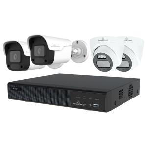 POWERTECH NVR καταγραφικό με 4 κάμερες PT-1233, 4K, 4MP, 9 κανάλια | Κάμερες Ασφαλείας | elabstore.gr