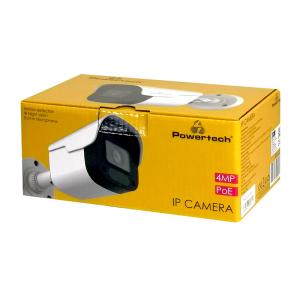 POWERTECH IP κάμερα PT-1235 με μικρόφωνο, 3.6mm, 4MP, PoE, IR 25m | Κάμερες Ασφαλείας | elabstore.gr