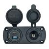 POWERTECH πρίζα 12V για σκάφη & οχήματα PTL-001, USB/USB-C θύρες, IP65 | Εργαλεία | elabstore.gr