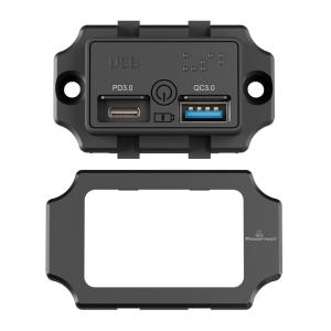 POWERTECH πρίζα USB για σκάφη & οχήματα PTL-009, USB & USB-C, 36W | Εργαλεία | elabstore.gr