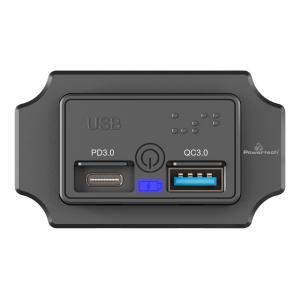 POWERTECH πρίζα USB για σκάφη & οχήματα PTL-009, USB & USB-C, 36W | Εργαλεία | elabstore.gr