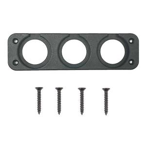 POWERTECH πάνελ πρίζας για σκάφη & οχήματα PTL-014, 3 θέσεις, 150x43mm | Εργαλεία | elabstore.gr