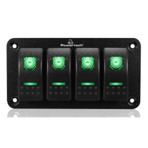 POWERTECH πάνελ σκαφών & οχημάτων PTL-019 με 4x διακόπτες, IP65 | Εργαλεία | elabstore.gr