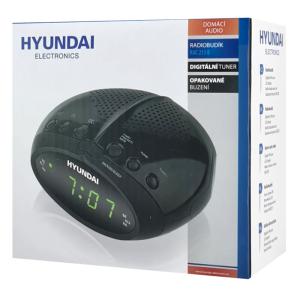HYUNDAI επιτραπέζιο ρολόι & ραδιόφωνο RAC213B με ξυπνητήρι, μαύρο | Οικιακός εξοπλισμός | elabstore.gr