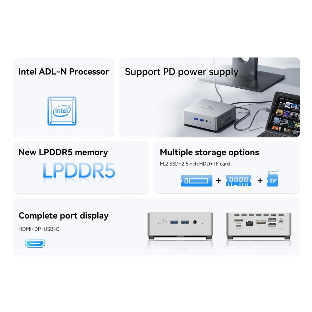 MINISFORUM mini PC UN100L, Intel CPU N100, 16/512GB SSD, Windows 11 Pro | eLabstore.gr MINISFORUM mini PC UN100L, Intel CPU N100, 16/512GB SSD, Windows 11 Pro | PC & Αναβάθμιση | elabstore.gr
