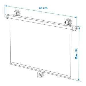 PROPLUS κουρτίνες αυτοκινήτου 250013, με βεντούζα, 45x54cm, 2τμχ | Gadgets - Αξεσουάρ | elabstore.gr