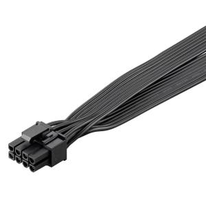 GOOBAY καλώδιο 8 pin σε 2x 6+2 pin PCIe 59714, 23cm, μαύρο | Καλώδια - Αντάπτορες | elabstore.gr
