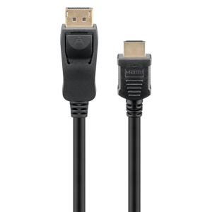 GOOBAY καλώδιο DisplayPort σε HDMI 64837, 4K/30Hz, 3m, μαύρο | Καλώδια - Αντάπτορες | elabstore.gr