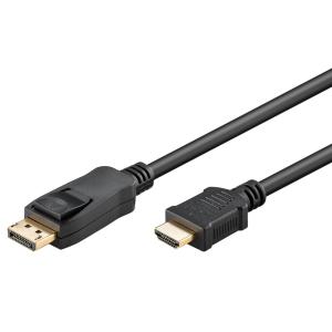 GOOBAY καλώδιο DisplayPort σε HDMI 64837, 4K/30Hz, 3m, μαύρο | Καλώδια - Αντάπτορες | elabstore.gr