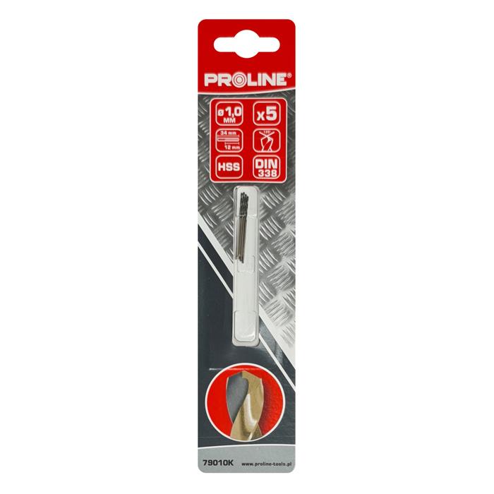 PROLINE σετ τρυπάνια για σίδηρο HSS 79010K, 1mm, DIN 338, 5τμχ | eLabstore.gr PROLINE σετ τρυπάνια για σίδηρο HSS 79010K, 1mm, DIN 338, 5τμχ | Εργαλεία | elabstore.gr