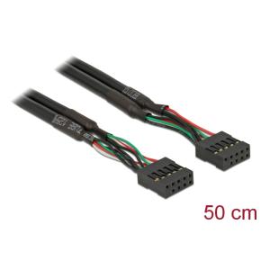DELOCK καλώδιο USB 2.0 10-pin 2.54mm 82437, 480 Mbps, 50cm | eLabstore.gr DELOCK καλώδιο USB 2.0 10-pin 2.54mm 82437, 480 Mbps, 50cm | Καλώδια - Αντάπτορες | elabstore.gr