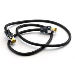 GOOBAY καλώδιο δικτύου 91608, CAT 7 S/FTP, 500 MHz, CU, 2m, μαύρο | Καλώδια - Αντάπτορες | elabstore.gr