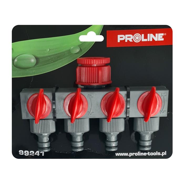PROLINE διανομέας ποτίσματος 99241, 4 θέσεων, με διακόπτες, 3/4" & 1" | eLabstore.gr PROLINE διανομέας ποτίσματος 99241, 4 θέσεων, με διακόπτες, 3/4" & 1" | Οικιακός εξοπλισμός | elabstore.gr